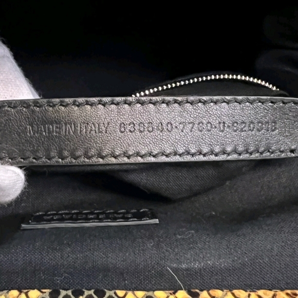 Balenciaga Python Effect Cloud Clutch - Picture 9 of 9